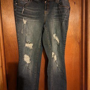 Torrid Boyfriend Jeans - Distressed - Size 18 - Pre-owned Great Condition